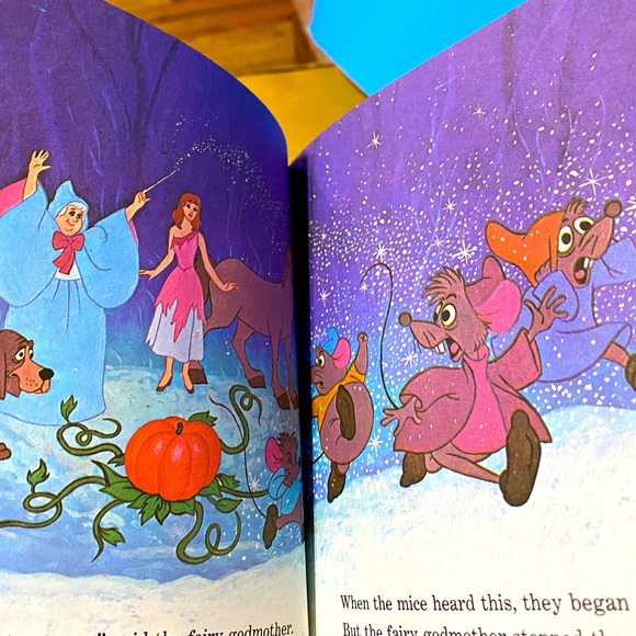 WALT DISNEY’S CINDERELLA VTG 1974 CLASSIC COLLECTIBLE HARDCOVER STORYBOOK - Picture 11 of 16
